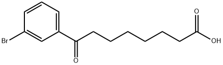 8-(3-BROMOPHENYL)-8-OXOOCTANOIC ACID 结构式