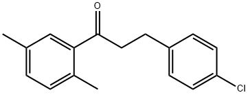 3-(4-CHLOROPHENYL)-2',5'-DIMETHYLPROPIOPHENONE 结构式