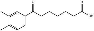 7-(3,4-DIMETHYLPHENYL)-7-OXOHEPTANOIC ACID 结构式