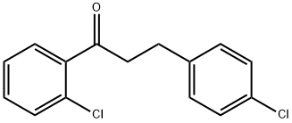 2'-CHLORO-3-(4-CHLOROPHENYL)PROPIOPHENONE 结构式