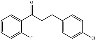 3-(4-CHLOROPHENYL)-2'-FLUOROPROPIOPHENONE 结构式