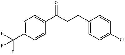 3-(4-CHLOROPHENYL)-4'-TRIFLUOROMETHYLPROPIOPHENONE 结构式