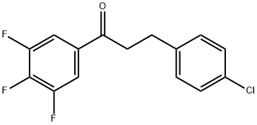 3-(4-CHLOROPHENYL)-3',4',5'-TRIFLUOROPROPIOPHENONE 结构式