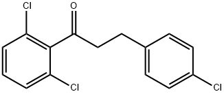 3-(4-CHLOROPHENYL)-2',6'-DICHLOROPROPIOPHENONE 结构式