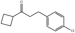 2-(4-CHLOROPHENYL)ETHYL CYCLOBUTYL KETONE 结构式