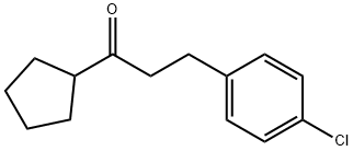 2-(4-CHLOROPHENYL)ETHYL CYCLOPENTYL KETONE 结构式