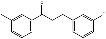 3-(3-FLUOROPHENYL)-3'-METHYLPROPIOPHENONE 结构式