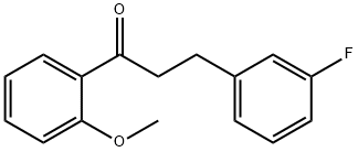 3-(3-FLUOROPHENYL)-2'-METHOXYPROPIOPHENONE 结构式