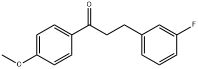 3-(3-FLUOROPHENYL)-4'-METHOXYPROPIOPHENONE 结构式