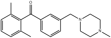 (2,6-二甲基苯基)(3-((4-甲基哌嗪-1-基)甲基)苯基)甲酮 结构式