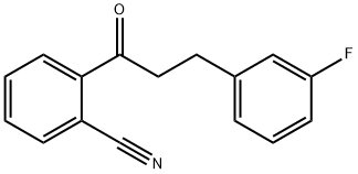 2'-CYANO-3-(3-FLUOROPHENYL)PROPIOPHENONE 结构式