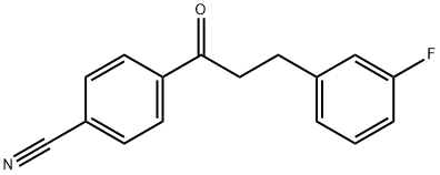 4'-CYANO-3-(3-FLUOROPHENYL)PROPIOPHENONE 结构式