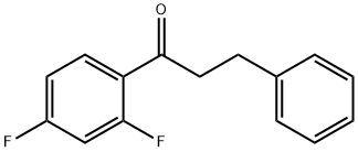 2',4'-DIFLUORO-3-PHENYLPROPIOPHENONE 结构式