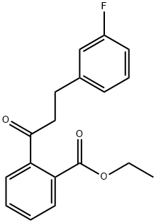 2'-CARBOETHOXY-3-(3-FLUOROPHENYL)PROPIOPHENONE 结构式