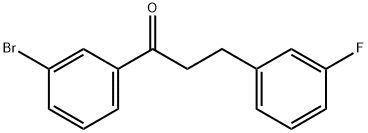 3'-BROMO-3-(3-FLUOROPHENYL)PROPIOPHENONE 结构式