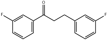 3'-FLUORO-3-(3-FLUOROPHENYL)PROPIOPHENONE 结构式