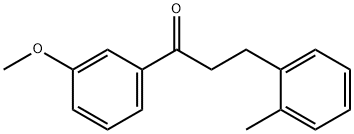 1-(3-甲氧基苯基)-3-(邻甲苯基)丙-1-酮 结构式