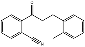 2'-CYANO-3-(2-METHYLPHENYL)PROPIOPHENONE 结构式