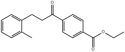 4'-CARBOETHOXY-3-(2-METHYLPHENYL)PROPIOPHENONE 结构式