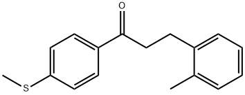 3-(2-METHYLPHENYL)-4'-THIOMETHYLPROPIOPHENONE 结构式