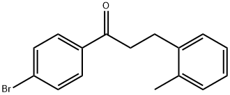 1-(4-溴苯基)-3-(邻甲苯基)丙-1-酮 结构式