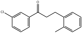 1-(3-氯苯基)-3-(邻甲苯基)丙-1-酮 结构式