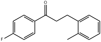 4'-FLUORO-3-(2-METHYLPHENYL)PROPIOPHENONE 结构式