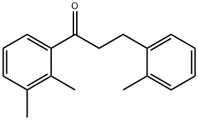 2',3'-DIMETHYL-3-(2-METHYLPHENYL)PROPIOPHENONE 结构式