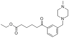 ETHYL 6-[3-(4-METHYLPIPERAZINOMETHYL)PHENYL]-6-OXOHEXANOATE 结构式