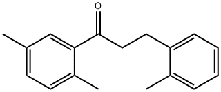 2',5'-DIMETHYL-3-(2-METHYLPHENYL)PROPIOPHENONE 结构式