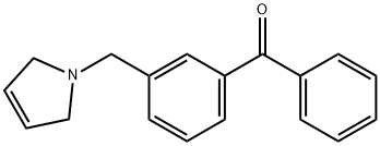3-(3-PYRROLINOMETHYL)BENZOPHENONE 结构式