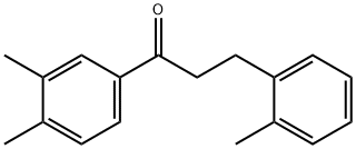 1-(3,4-二甲基苯基)-3-(邻甲苯基)丙-1-酮 结构式