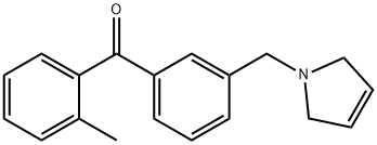 (3-((2,5-二氢-1H-吡咯-1-基)甲基)苯基)(邻甲苯基)甲酮 结构式