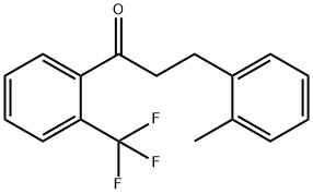 3-(2-METHYLPHENYL)-2'-TRIFLUOROMETHYLPROPIOPHENONE 结构式