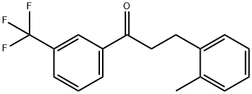 3-(邻甲苯基)-1-(3-(三氟甲基)苯基)丙-1-酮 结构式