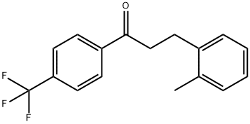 3-(邻甲苯基)-1-(4-(三氟甲基)苯基)丙-1-酮 结构式