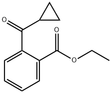 2-(环丙烷羰基)苯甲酸乙酯 结构式