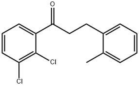 2',3'-DICHLORO-3-(2-METHYLPHENYL)PROPIOPHENONE 结构式