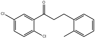 2',5'-DICHLORO-3-(2-METHYLPHENYL)PROPIOPHENONE 结构式