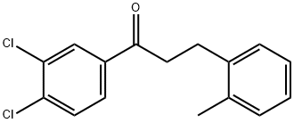 3',4'-DICHLORO-3-(2-METHYLPHENYL)PROPIOPHENONE 结构式