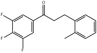 3-(2-METHYLPHENYL)-3',4',5'-TRIFLUOROPROPIOPHENONE 结构式