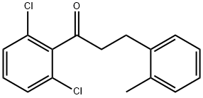 2',6'-DICHLORO-3-(2-METHYLPHENYL)PROPIOPHENONE 结构式