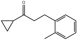 CYCLOPROPYL 2-(2-METHYLPHENYL)ETHYL KETONE 结构式