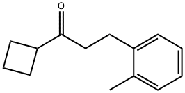 CYCLOBUTYL 2-(2-METHYLPHENYL)ETHYL KETONE 结构式