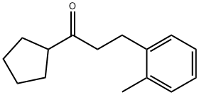 CYCLOPENTYL 2-(2-METHYLPHENYL)ETHYL KETONE 结构式