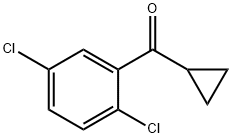 环丙基(2,5-二氯苯基)甲酮 结构式