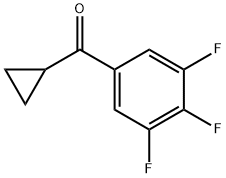 3,4,5-三氟苯基环丙基甲基酮 结构式