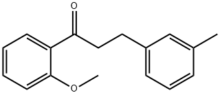 1-(2-甲氧基苯基)-3-(间甲苯基)丙-1-酮 结构式