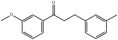 1-(3-甲氧基苯基)-3-(间甲苯基)丙-1-酮 结构式