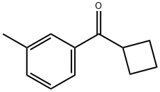 环丁基(间甲苯基)甲酮 结构式